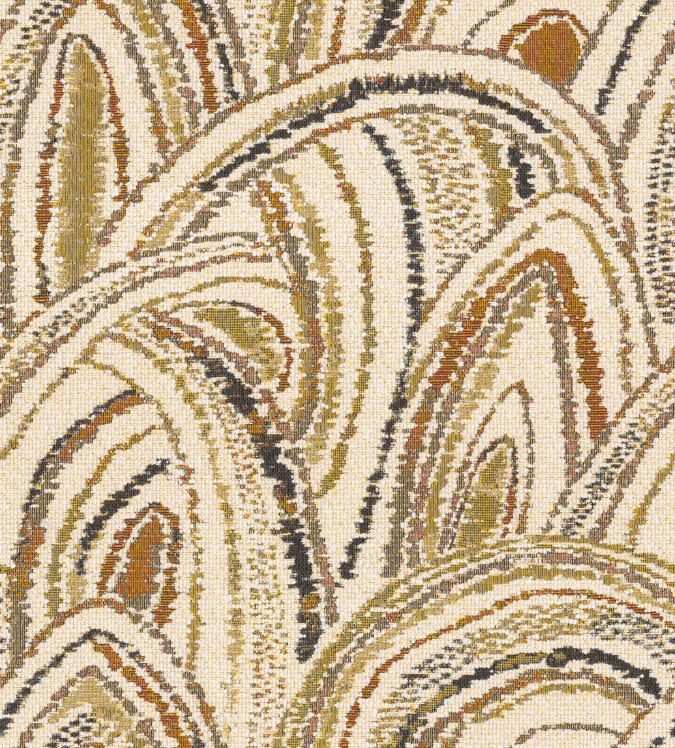 Cosy Home 145-34 arches olive et orange sur fond crème