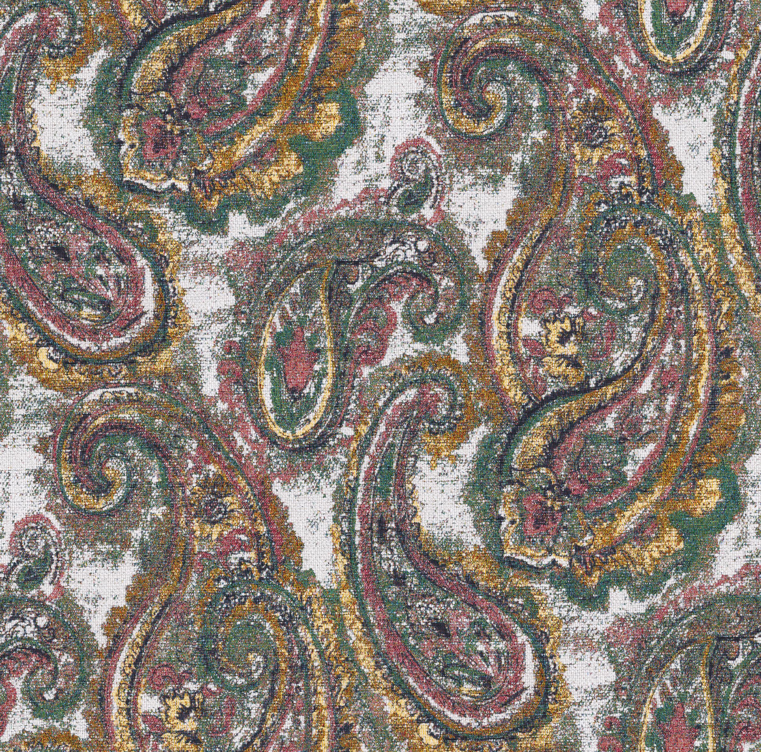 Cosy Home 145-35 paisley multicolore sur fond crème