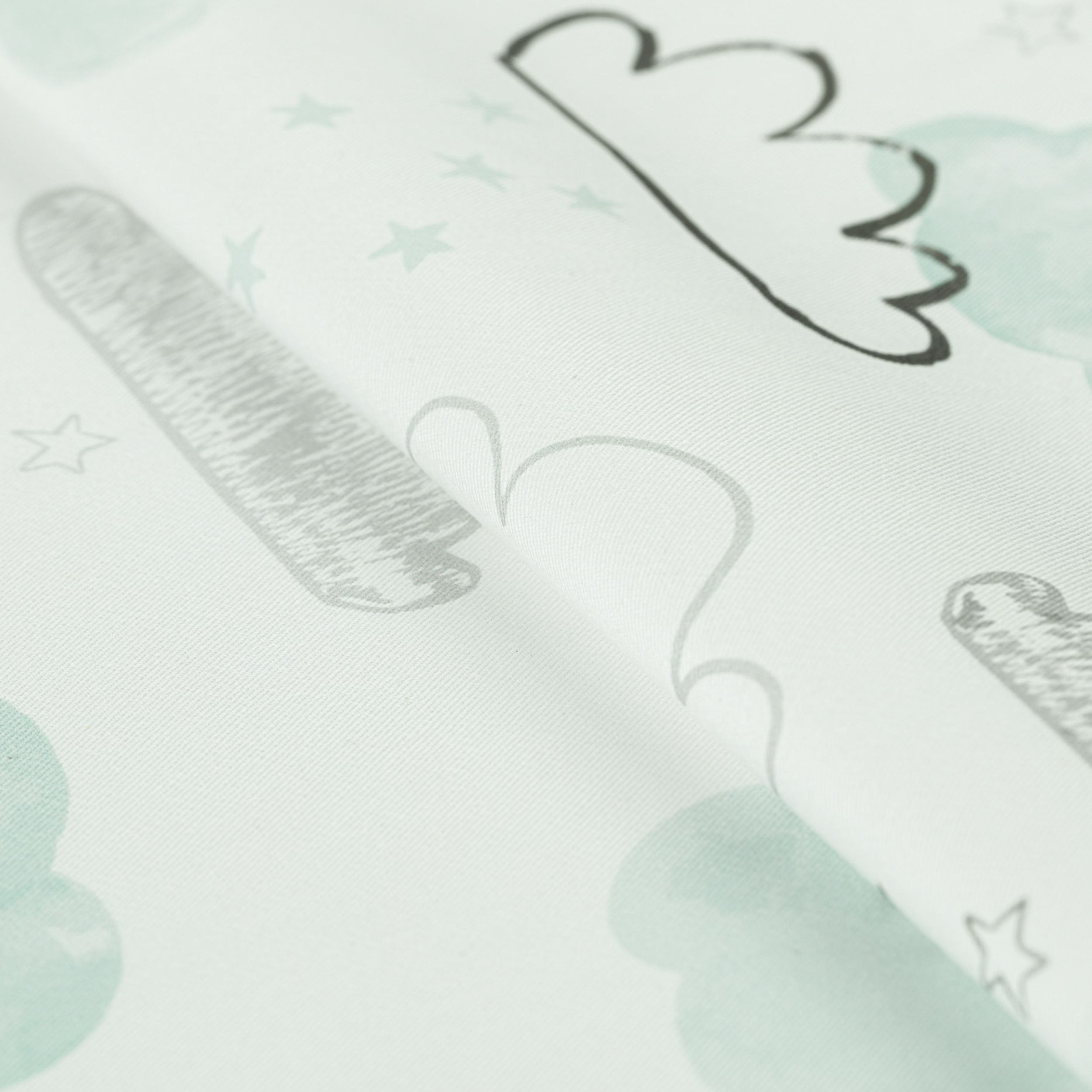 Magic Collection 500-14 nuages pastel sur fond blanc