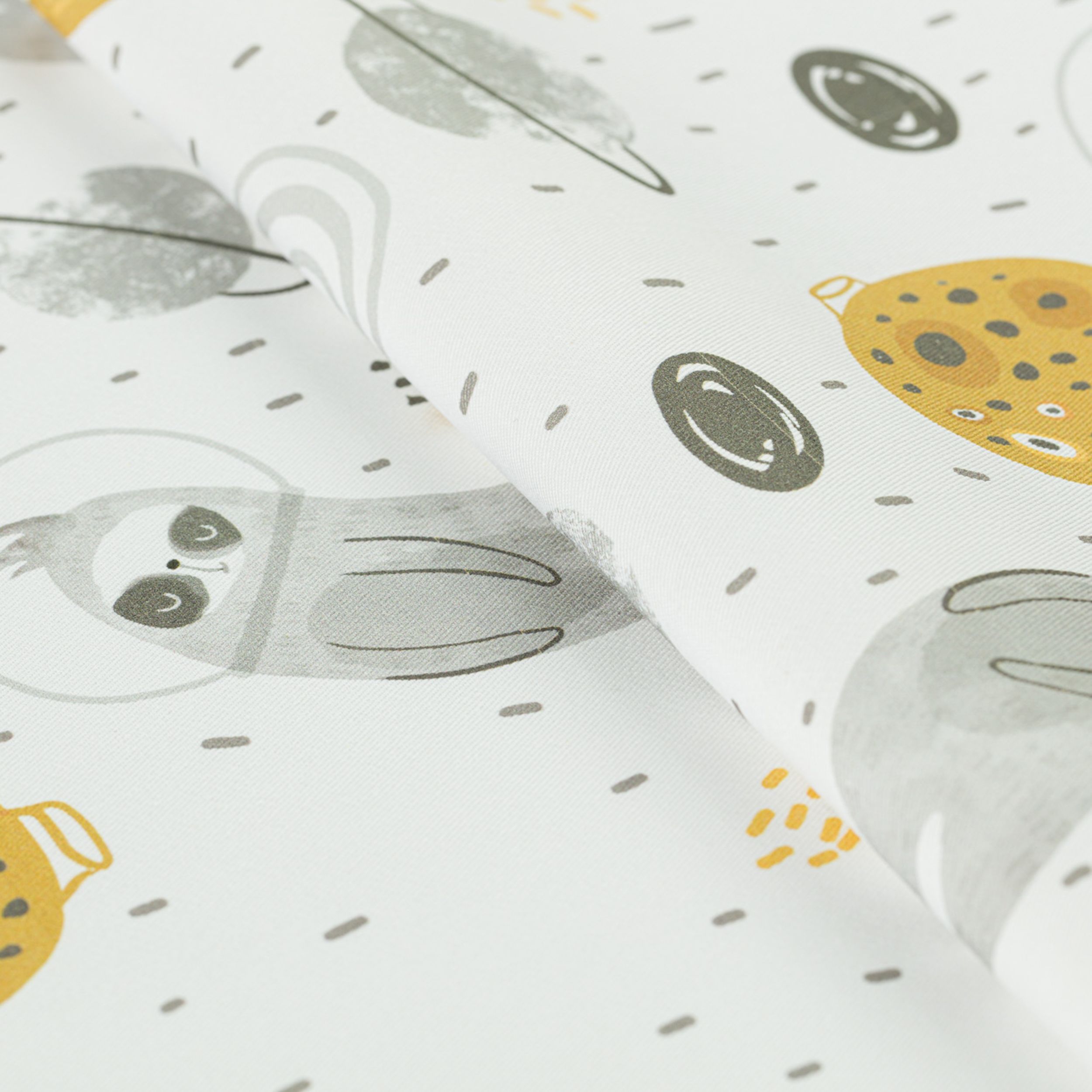 Magic Collection 500-44 oursons gris dans l’espace sur fond blanc