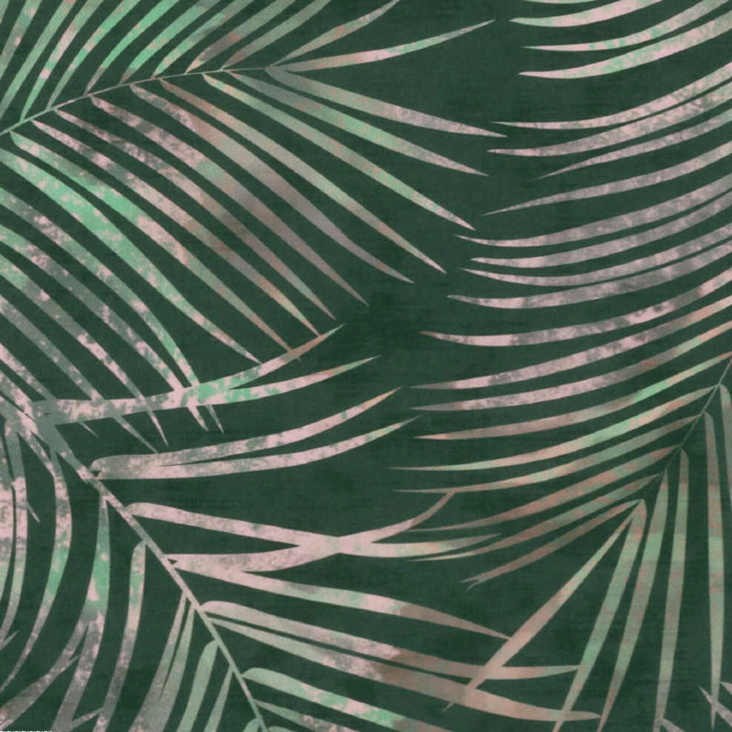 Velvet 704-21 feuilles sur fond vert